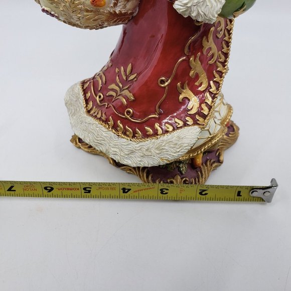 Fitz & Floyd Musical Renaissance Santa Figurine Sings Deck The Halls 8.75 in Red - Picture 12 of 16
